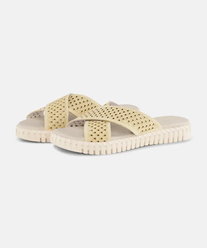 Sandals 8211 Double Cream Shoes Ilse Jacobsen Sandals