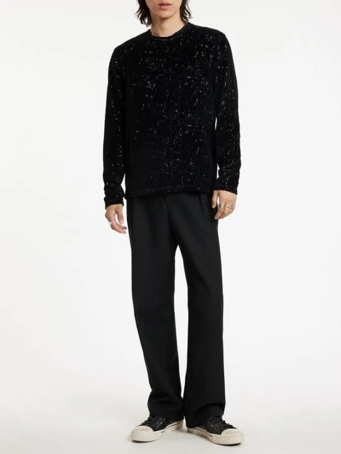 SAUDADES CREWNECK Black Clothing John Varvatos Sweaters