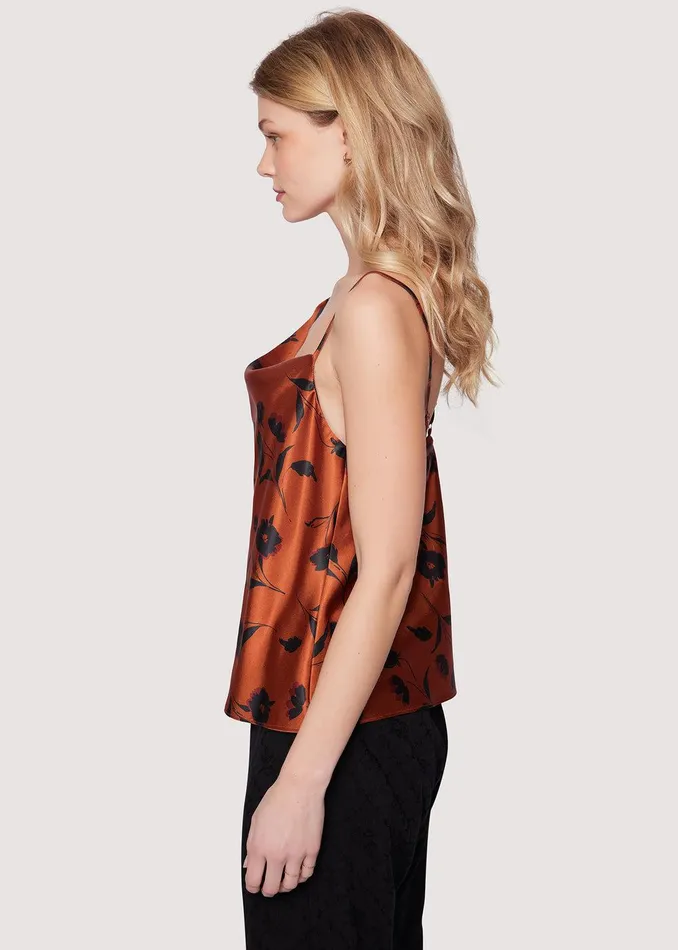 Sepia Dahlia Top Brownfloral Women Lost Wander Tops