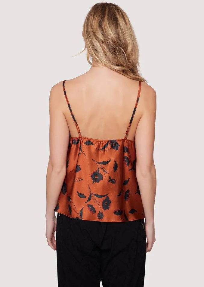 Sepia Dahlia Top Brownfloral Women Lost Wander Tops
