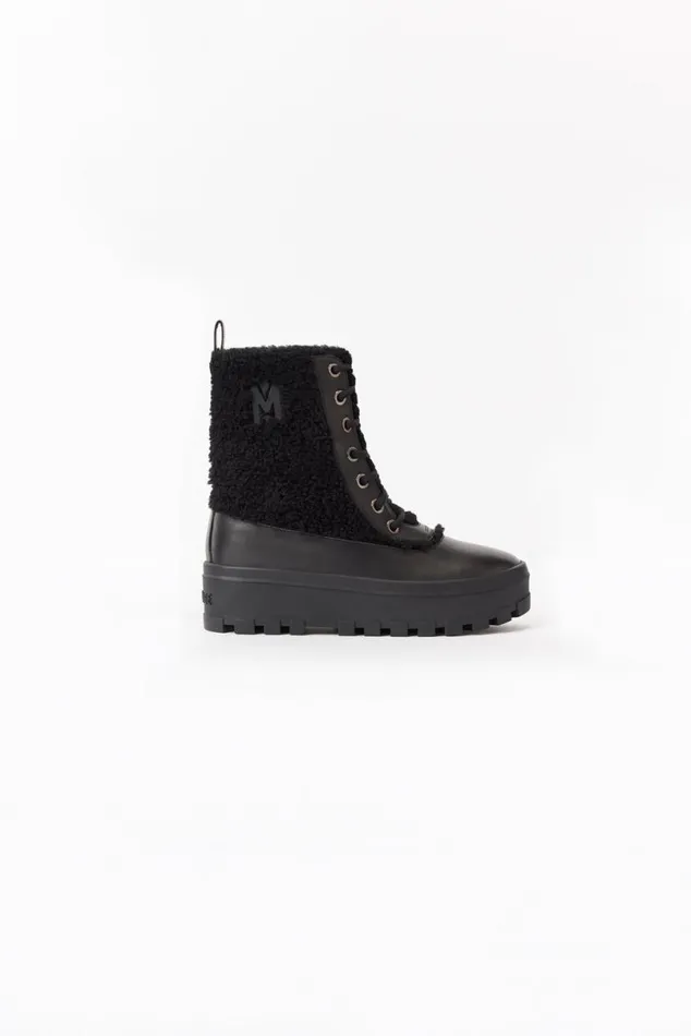 Shearling Lined Boots Women Mackage HERO Shearling Winter Boot For Women Black