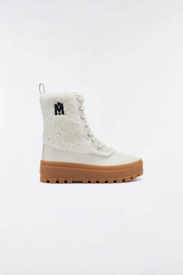 Shearling Lined Boots Women Mackage HERO Shearling Winter Boot For Women Black