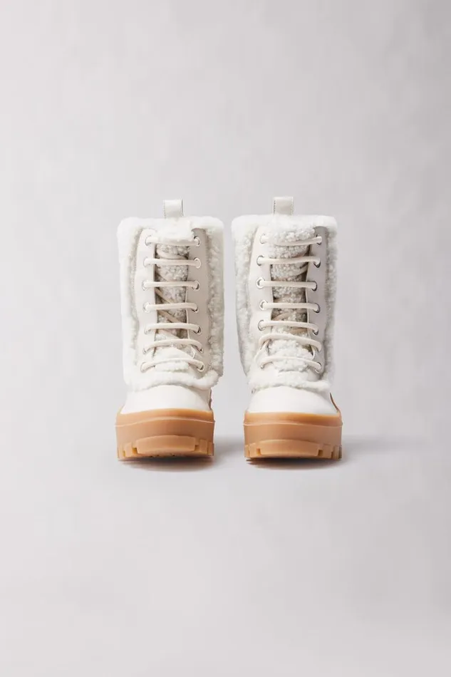Shearling Lined Boots Women Mackage HERO Shearling Winter Boot For Women Black