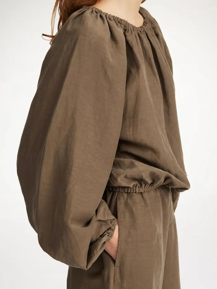 Shirts and Blouses Women By Malene Birger Lalow Blouse Shitake Shirts and Blouses Women By Malene Birger Lalow Blouse Shitake