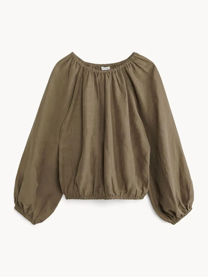 Shirts and Blouses Women By Malene Birger Lalow Blouse Shitake Shirts and Blouses Women By Malene Birger Lalow Blouse Shitake