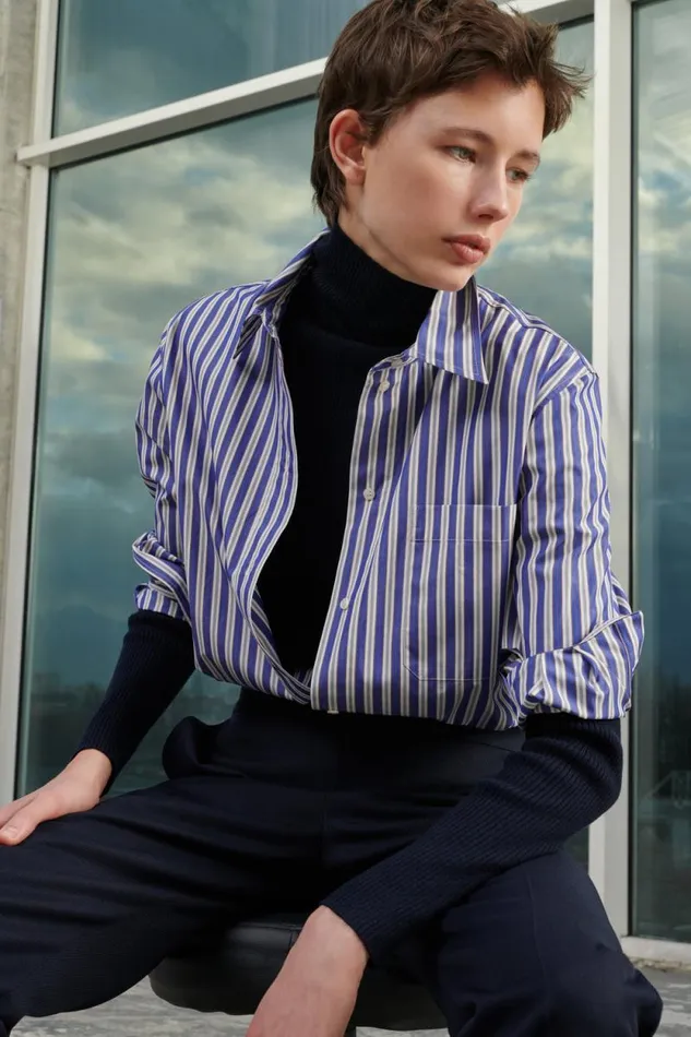 Shirts Women Soeur SAPPHIRE SHIRT Blueoffwhite