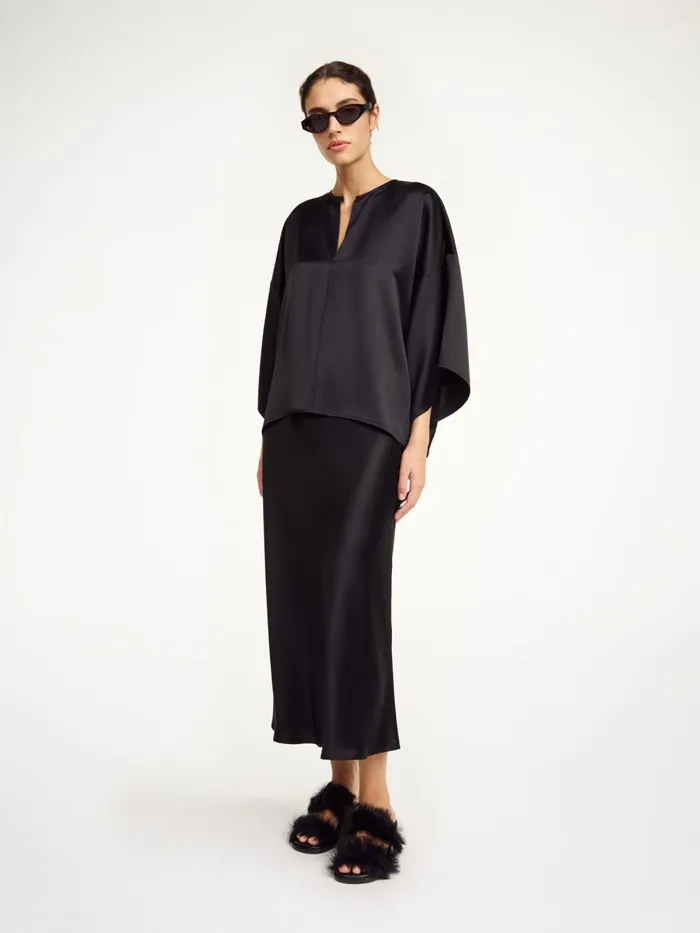 Skirts Women By Malene Birger Boshan Midi Skirt Black