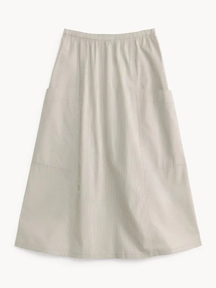 Skirts Women By Malene Birger Catterine Organic Cotton Maxi Skirt Warm Brown