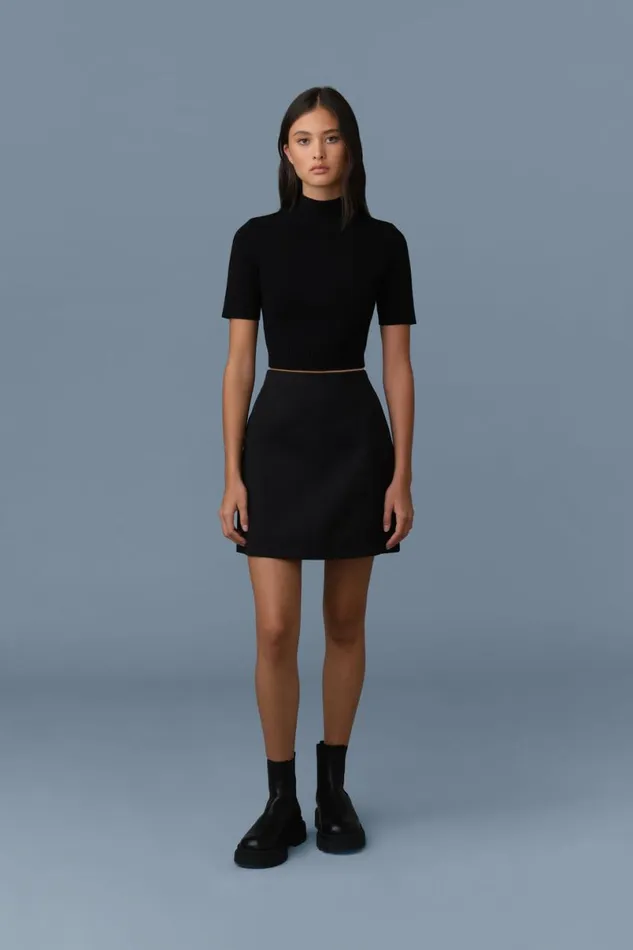 Skirts Women Mackage NELLACO Panelled Cotton ALine Skirt