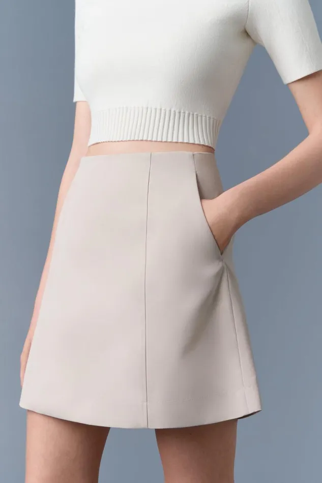 Skirts Women Mackage NELLACO Panelled Cotton ALine Skirt