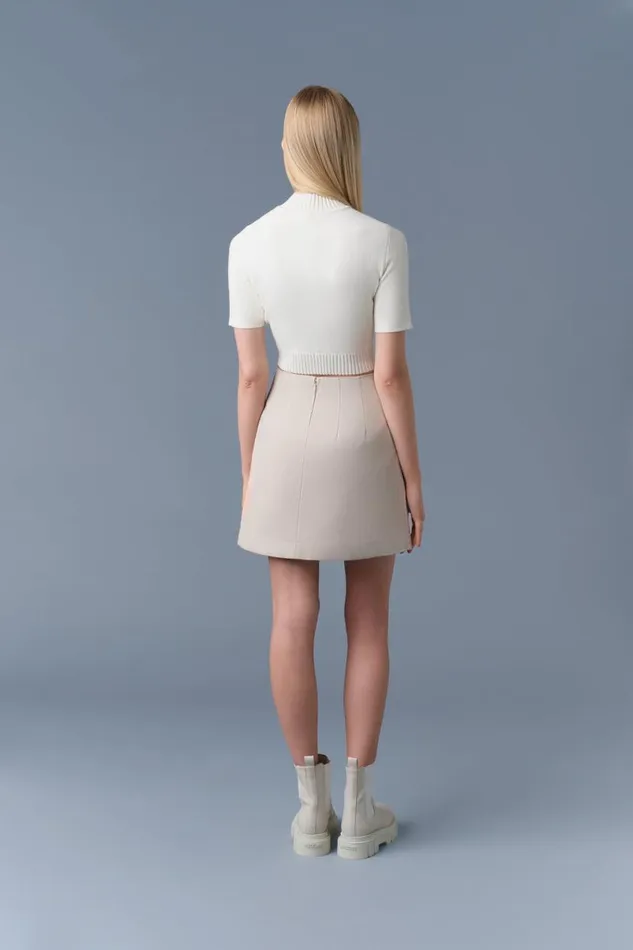 Skirts Women Mackage NELLACO Panelled Cotton ALine Skirt
