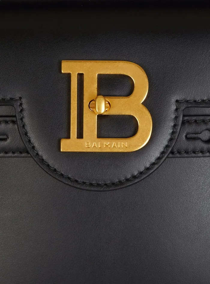 Smooth Leather BBuzz 23 Bag Black Women Balmain Handbags