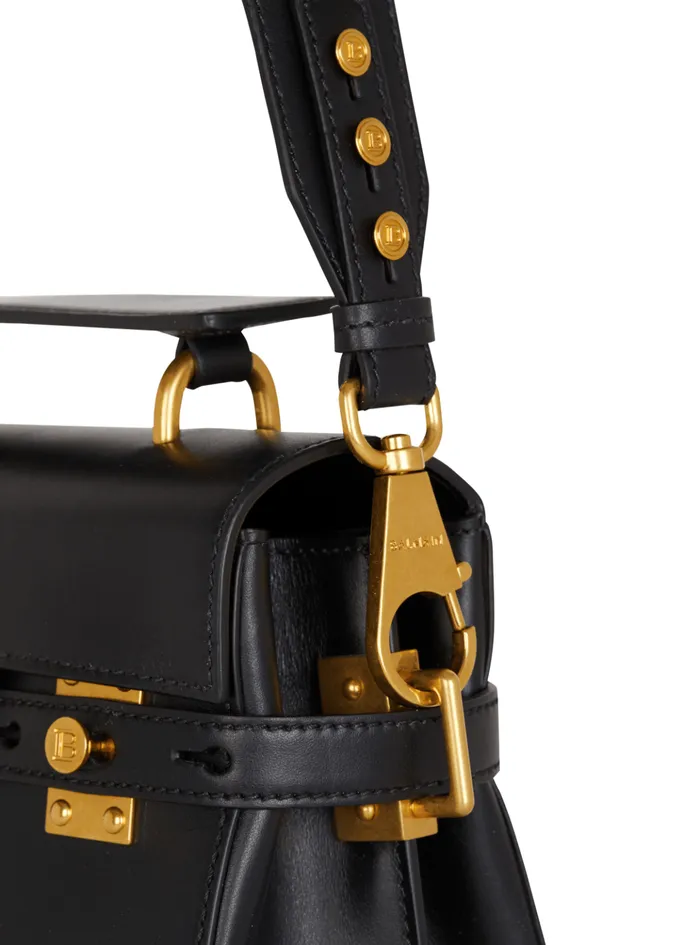 Smooth Leather BBuzz 23 Bag Black Women Balmain Handbags