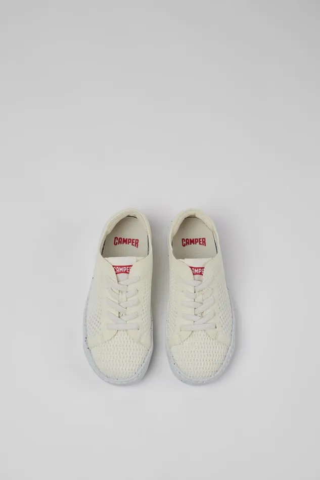 Sneakers Kids Camper Peu Touring White Textile Shoes