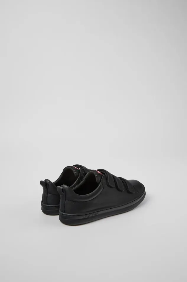 Sneakers Kids Camper Runner Black Leather And Textile Sneakers