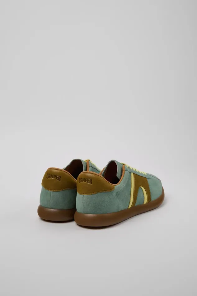 Sneakers Men Camper Pelotas Soller Multicolor Nubuck And Leather Sneakers