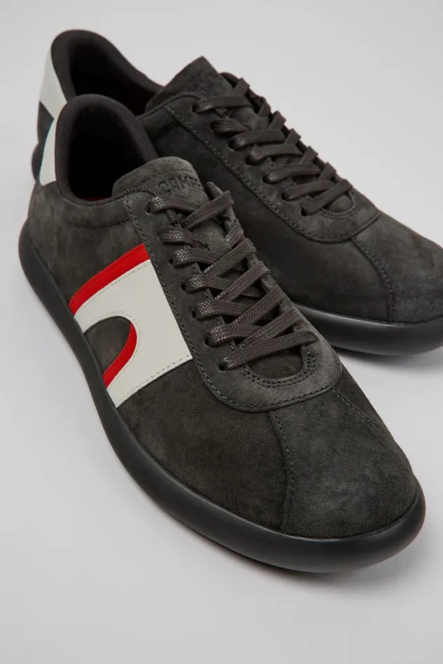 Sneakers Men Camper Pelotas Soller Multicolor Nubuck And Leather Sneakers