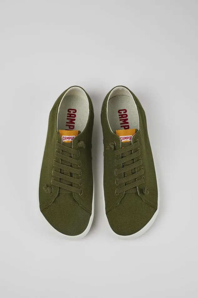 Sneakers Men Camper Peu Rambla Green Textile Sneaker