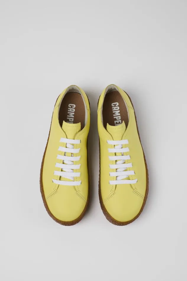 Sneakers Women Camper Peu Terreno Yellow Leather Sneaker Sneakers Women Camper Peu Terreno Yellow Leather Sneaker