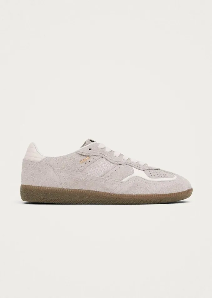 Sneakers WomenMen ALOHAS Tb490 Rife Suede Fuzzy Light Grey Leather Sneakers