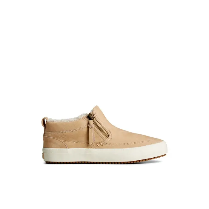 Sperry Crest Side Zip Cozy Sneaker Khaki Women Boots
