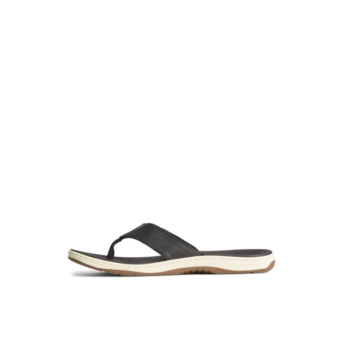 Sperry Havasu Perf Flip Flop Black Men Sandals