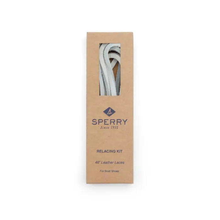 Sperry Lace Kit With Needle White Men Shoe Care and Laces