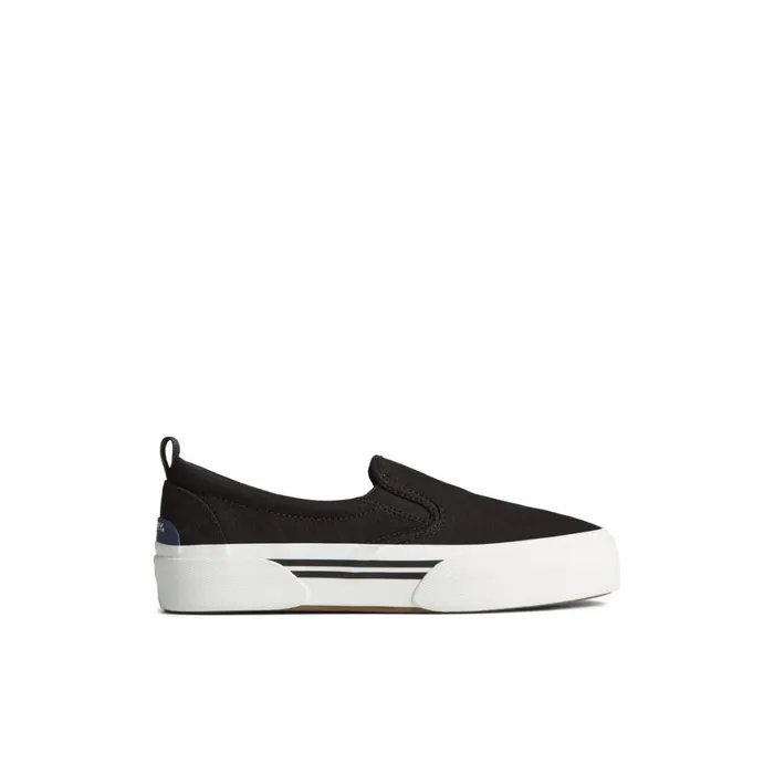 Sperry Pier Wave Platform Slip On Sneaker Black Women Sneakers