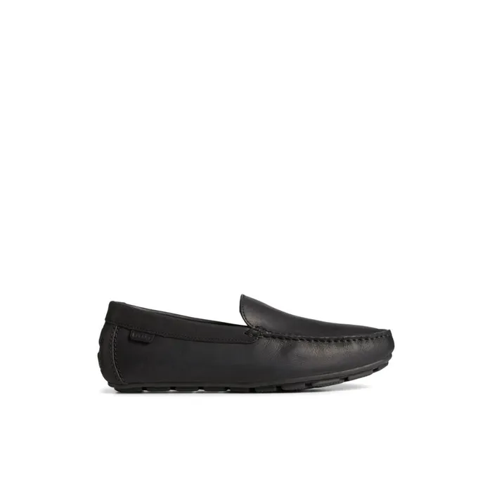 Sperry Wave Venetian Driver Black Men Loafers and Oxfords