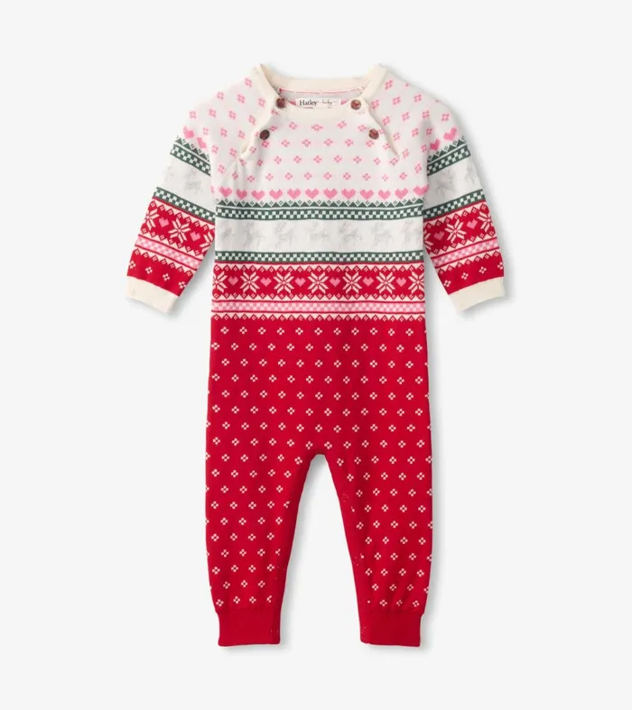 Sweaters Baby and Toddler Hatley Baby Deer Fairisle Sweater Onesie