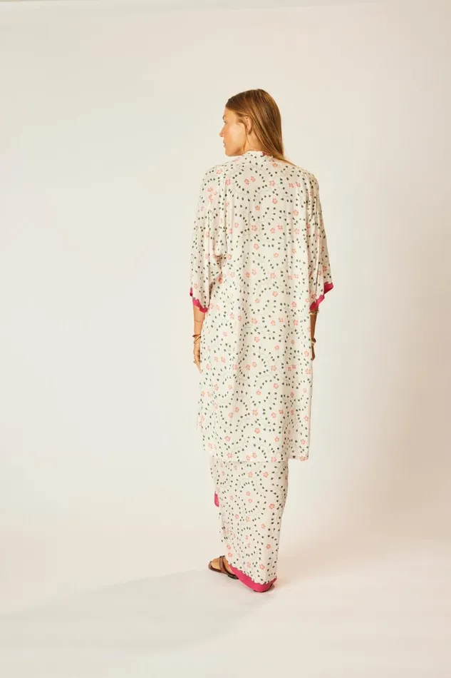 Tops Shop Natalie Martin LENNON KIMONO Pinwheel Cotton