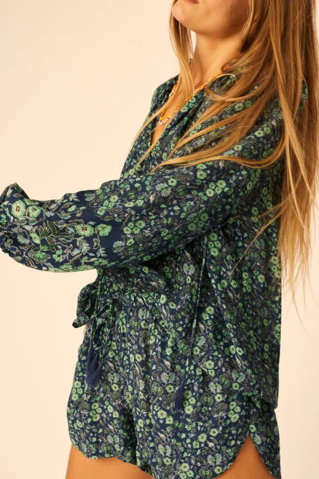 Tops Shop Natalie Martin PENNY BLOUSE Petite Fleur Marine