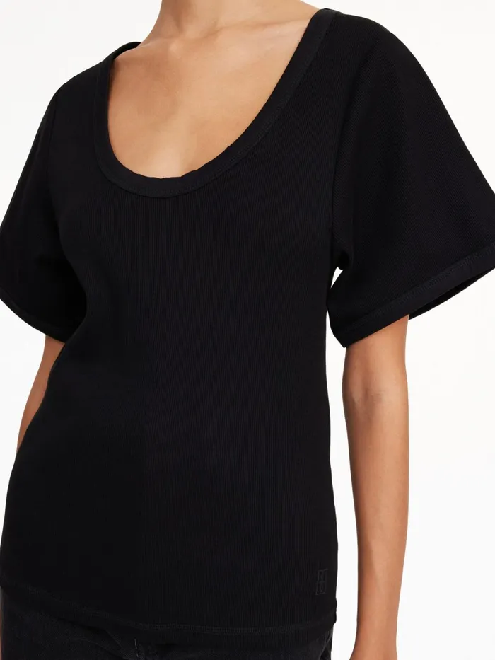 Tops Women By Malene Birger Lunai Tshirt Black Tops Women By Malene Birger Lunai Tshirt Black