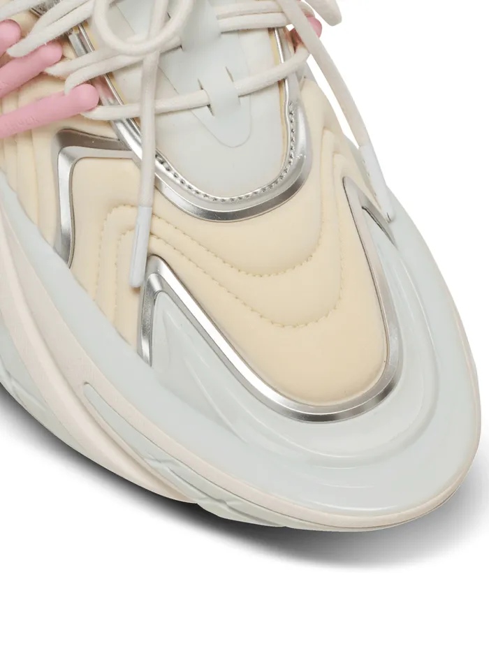 Unicorn Wave Sneakers In Neoprene And Calfskin White Women Balmain Sneakers
