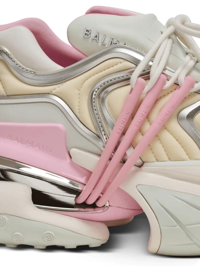 Unicorn Wave Sneakers In Neoprene And Calfskin White Women Balmain Sneakers