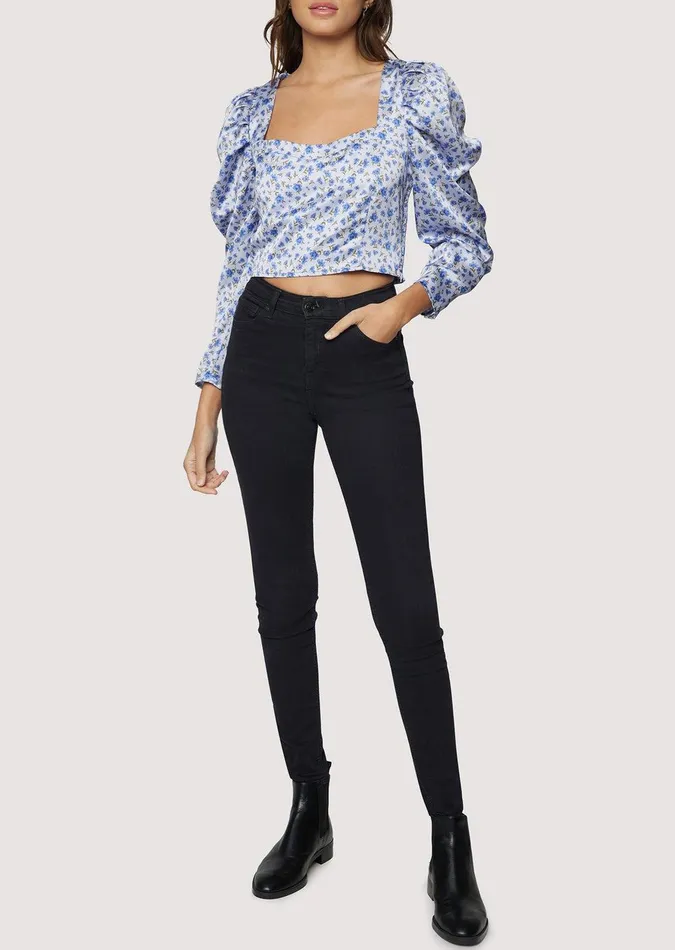 Violetta Top Purplefloral Women Lost Wander Tops