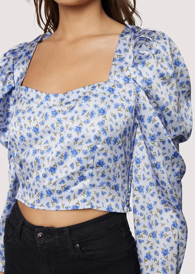 Violetta Top Purplefloral Women Lost Wander Tops