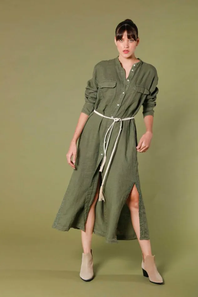 Woman Colette Dress Long Dress In Linen With Rope Belt Regular Mason039s Dresses
