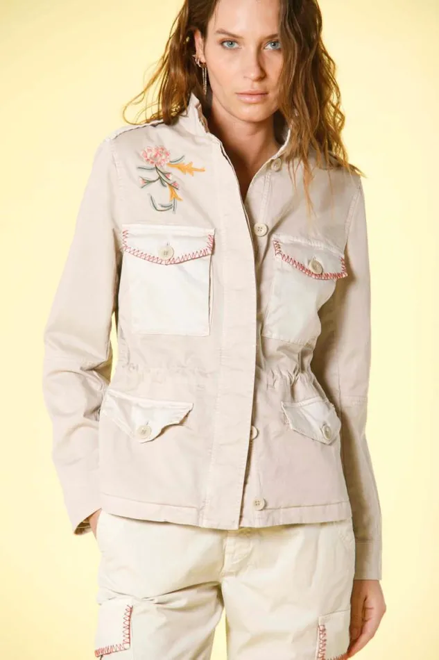Woman Eva Field Jacket In Cotton With Embroideries Mason039s Jackets