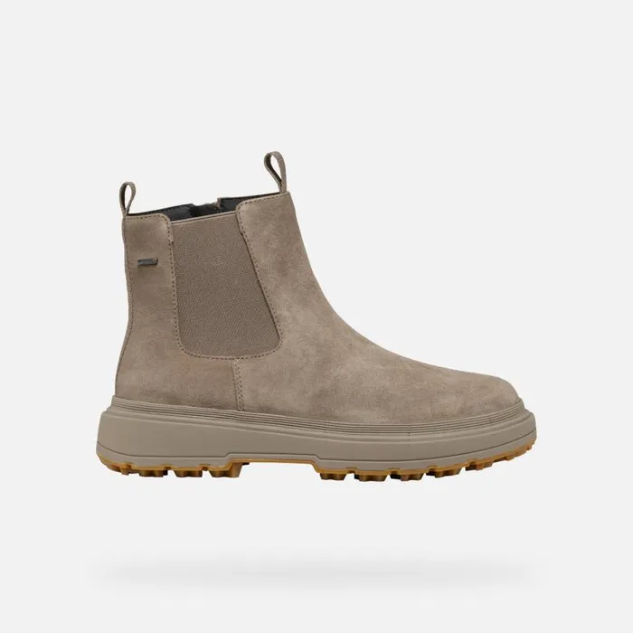 Woman Geox Ankle Boots LAMIDIE GRIP ABX WOMAN Taupe Waterproof Ankle Boots Taupe
