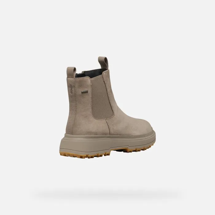 Woman Geox Ankle Boots LAMIDIE GRIP ABX WOMAN Taupe Waterproof Ankle Boots Taupe