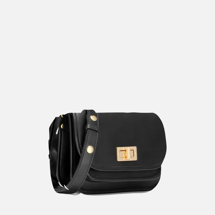 Woman Geox Bags FLAVRIE WOMAN Black Crossbody Bag Black