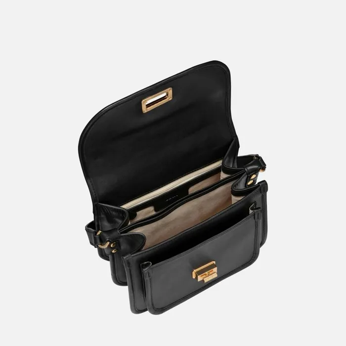 Woman Geox Bags FLAVRIE WOMAN Black Crossbody Bag Black