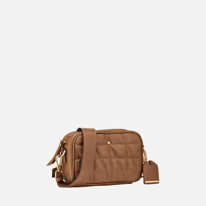 Woman Geox Bags NARCISIA WOMAN Mud Crossbody Bag Mud