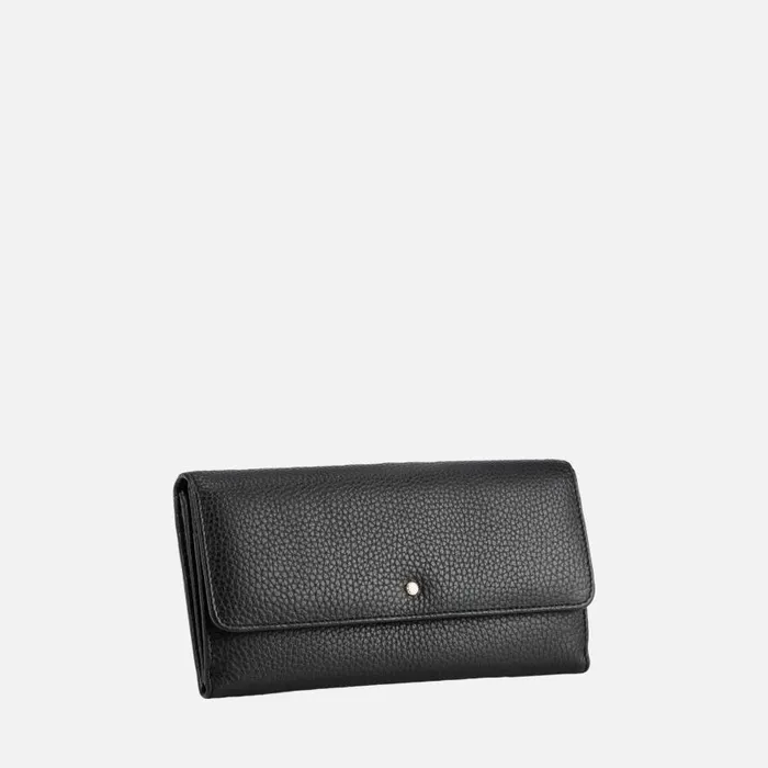 Woman Geox Purses And Wallets WALLET I Wallet Black Woman CASHMERE Black