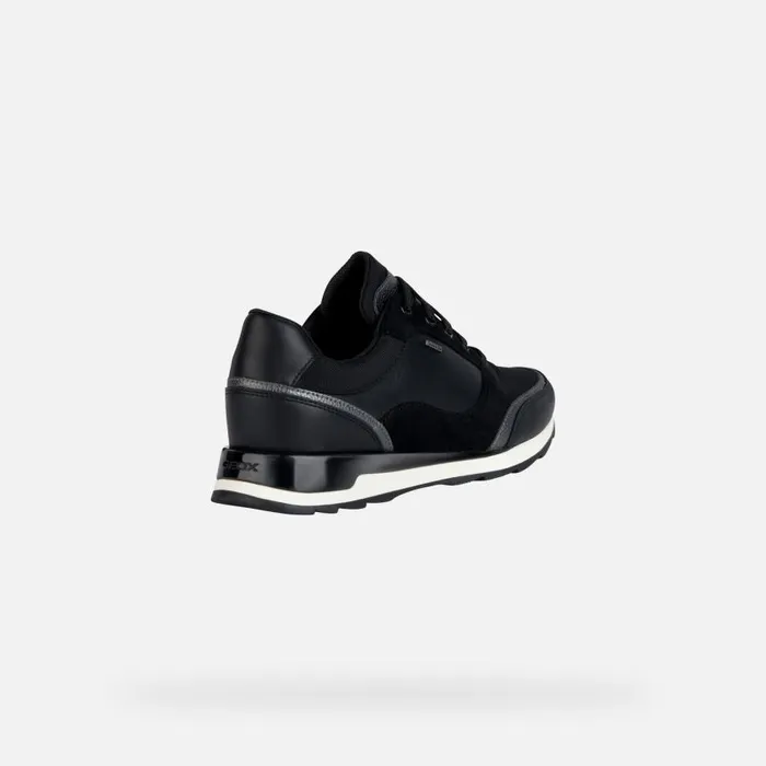 Woman Geox Sneakers NEW ANEKO B ABX B Waterproof Shoes Black Woman Geox Black