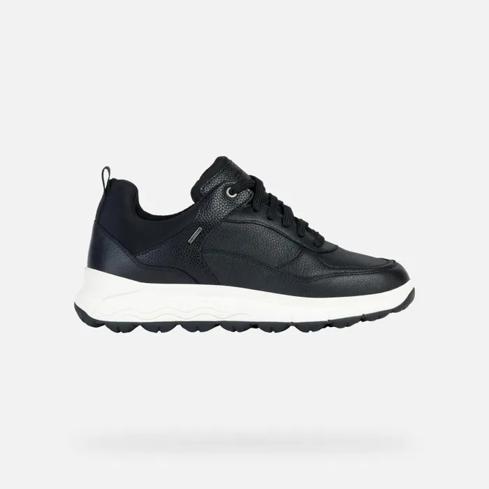 Woman Geox Sneakers SPHERICA 4X4 B ABX Waterproof Shoes Black Woman Geox Black