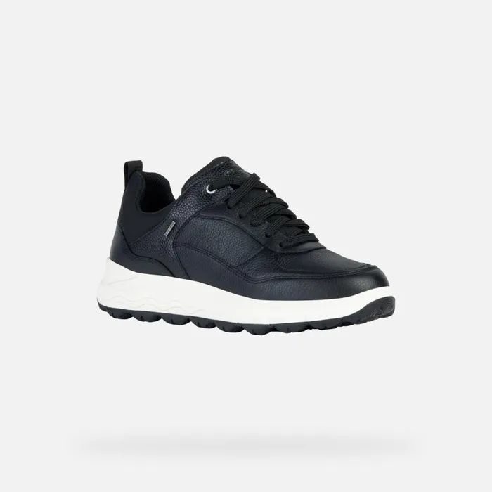 Woman Geox Sneakers SPHERICA 4X4 B ABX Waterproof Shoes Black Woman Geox Black