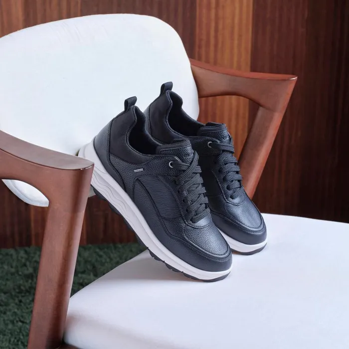 Woman Geox Sneakers SPHERICA 4X4 B ABX Waterproof Shoes Black Woman Geox Black
