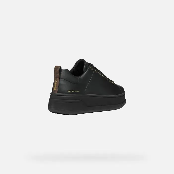Woman Geox Sneakers SPHERICA ECUB2 WOMAN Black Low Top Sneakers Black